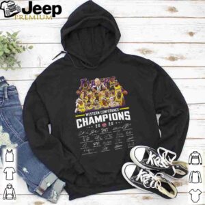 Los Angeles Lakers Western Conference 2020 Signature hoodie, sweater, longsleeve, shirt v-neck, t-shirt 5