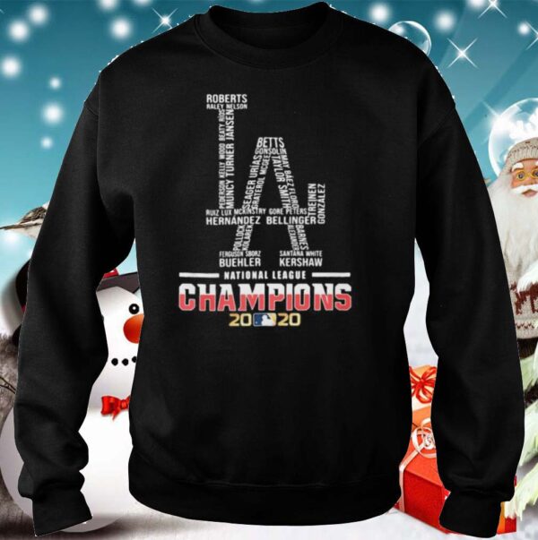 Los angeles dodgers logo national league champions 2020 hoodie, sweater, longsleeve, shirt v-neck, t-shirt 5