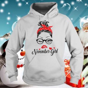 November Girl Face Wink Eyes Lady Face Birthday hoodie, sweater, longsleeve, shirt v-neck, t-shirt 5