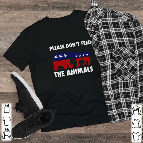 Please don’t feed the animals republican rlephant and democratic donkey shirt