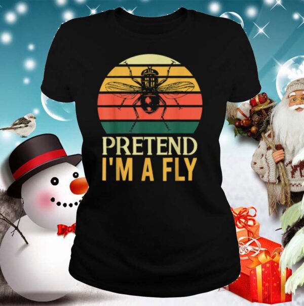 Pretend Im a Fly Lazy Halloween Vintage Retro shirt