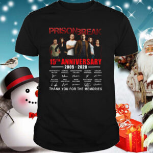 Prison Break 15th Anniversary Thank You For The Memories shirt