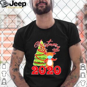 Reindeer face mask Christmas 2020 shirt