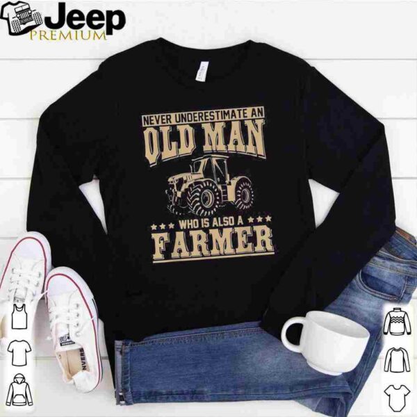 Retired Farmer Idea Old Man Tractor Farmer Classic T-Shirts