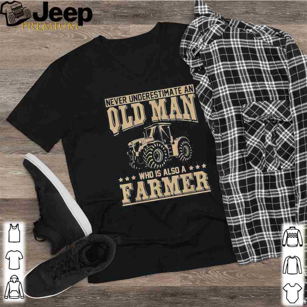 Retired Farmer Idea Old Man Tractor Farmer Classic T Shirts 2
