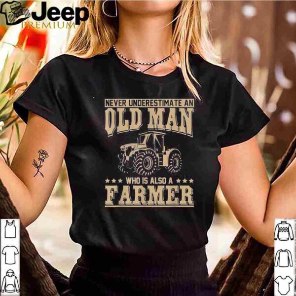 Retired Farmer Idea Old Man Tractor Farmer Classic T-Shirts