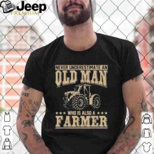 Retired Farmer Idea Old Man Tractor Farmer Classic T-