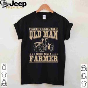 Retired Farmer Idea Old Man Tractor Farmer Classic T-