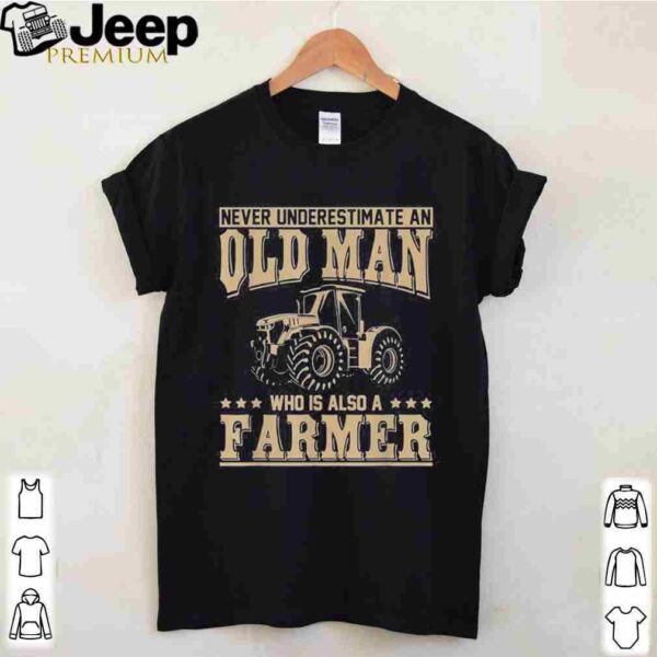 Retired Farmer Idea Old Man Tractor Farmer Classic T-Shirts