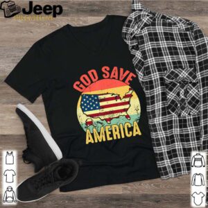 Retro Vintage God Save America US Flag Patriotic American hoodie, sweater, longsleeve, shirt v-neck, t-shirt