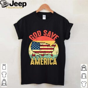 Retro Vintage God Save America US Flag Patriotic American hoodie, sweater, longsleeve, shirt v-neck, t-shirt