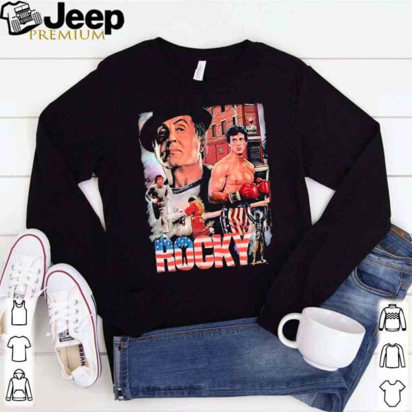 Rocky Balboa American flag shirt