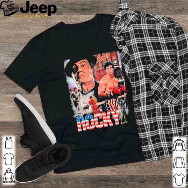 Rocky Balboa American flag shirt