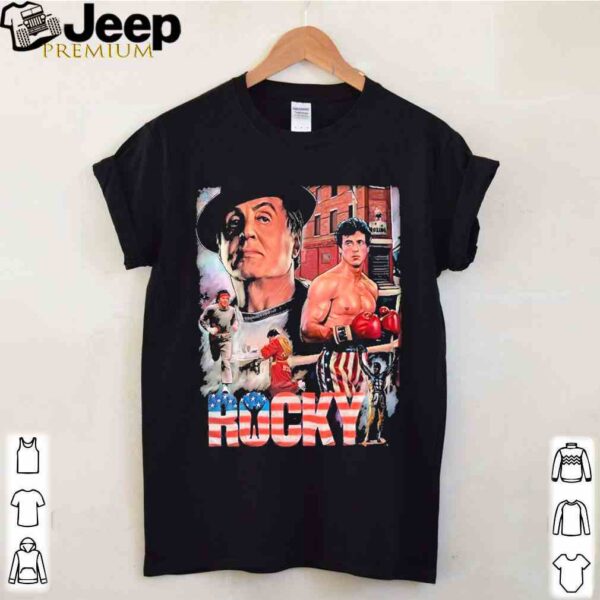 Rocky Balboa American flag shirt