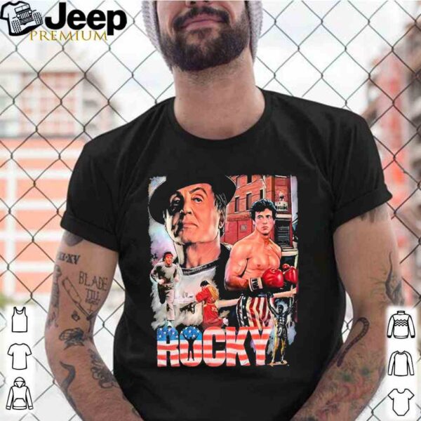 Rocky Balboa American flag shirt