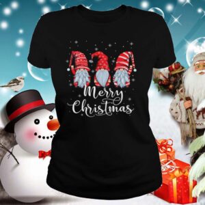 Santa Claus Garden Gnome In Red Costume Merry Christmas shirt