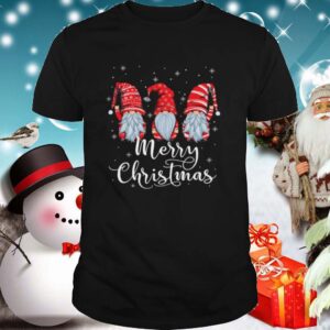 Santa Claus Garden Gnome In Red Costume Merry Christmas shirt