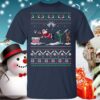 Santa Playing Baseball Funny Ugly Christmas Shirt 2