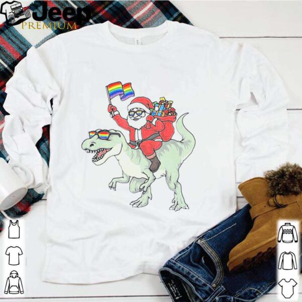 Santa Riding Saurus