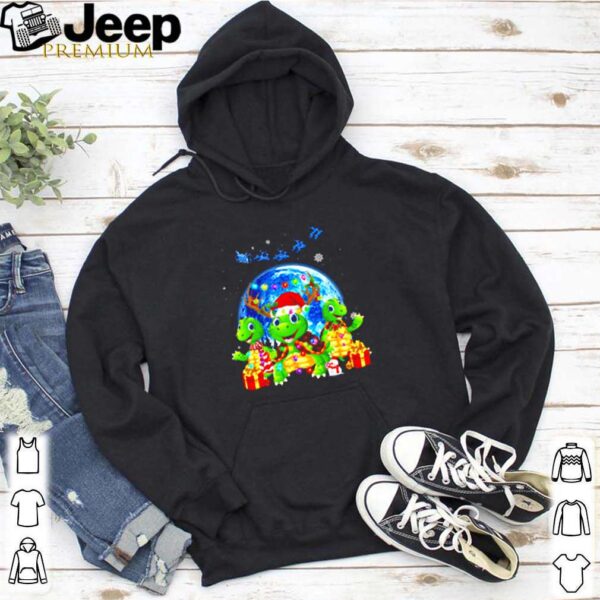 Santa Turtle Christmas light hoodie, sweater, longsleeve, shirt v-neck, t-shirt