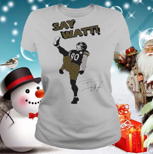 Say watt football signatures shirt