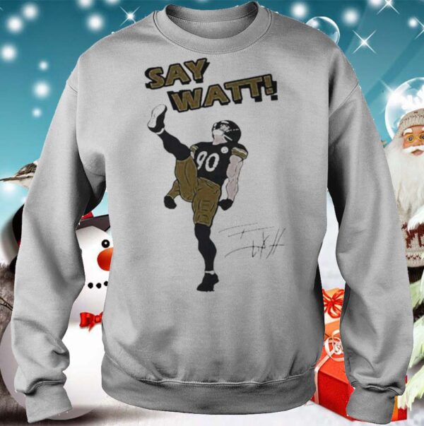 Say watt football signatures shirt
