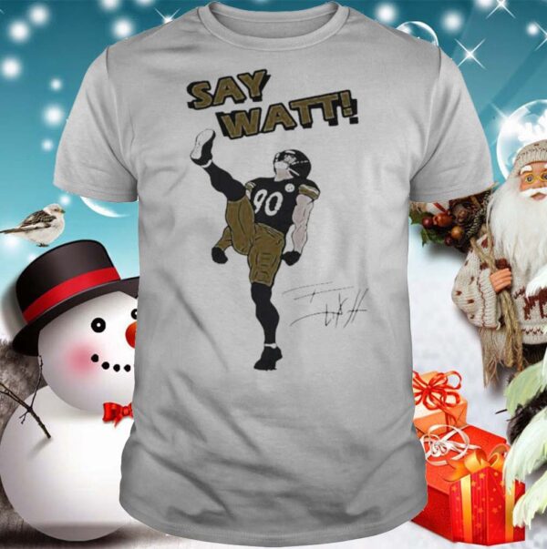 Say watt football signatures shirt