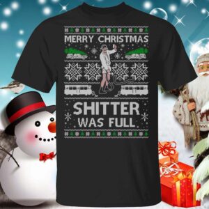 Shitter Was Full Ugly Christmas Sweater Cousin Eddie Christmas Shirt 3