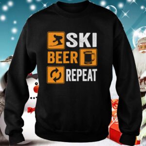 Ski Beer Repeat Downhill Skiing shirt 1 1