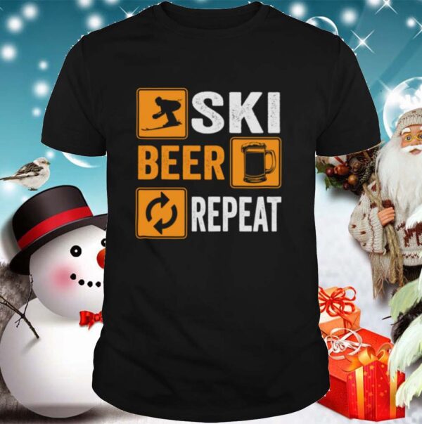 Ski Beer Repeat Downhill Skiing shirts