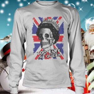 Skull god save the Queen American flag hoodie, sweater, longsleeve, shirt v-neck, t-shirt 4