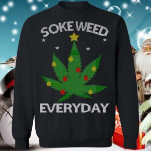 Smoke Weed Everyday Christmas Shirt 5