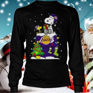 Snoopy Lakers Ugly Christmas hoodie, sweater, longsleeve, shirt v-neck, t-shirt 4