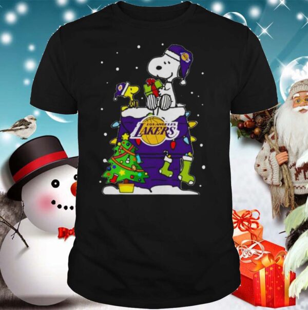 Snoopy Lakers Ugly Christmas shirt