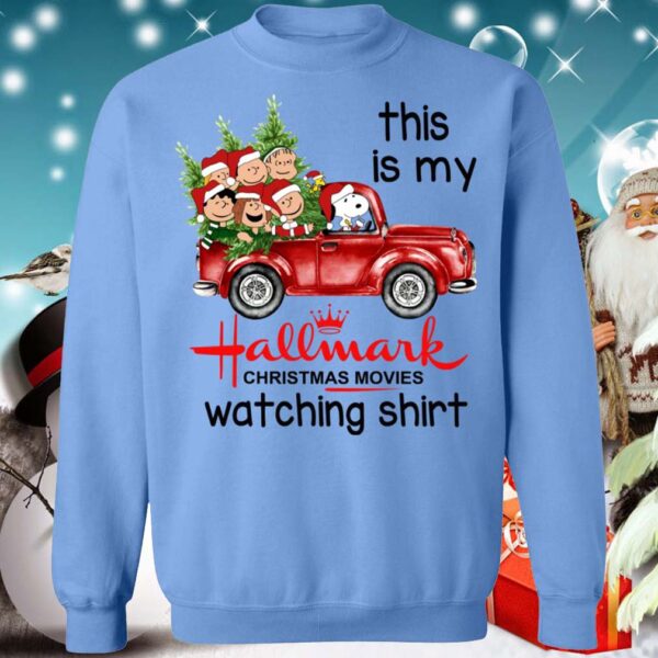 Snoopy This Is My Hallmark Christmas Movies Watching Shirt
