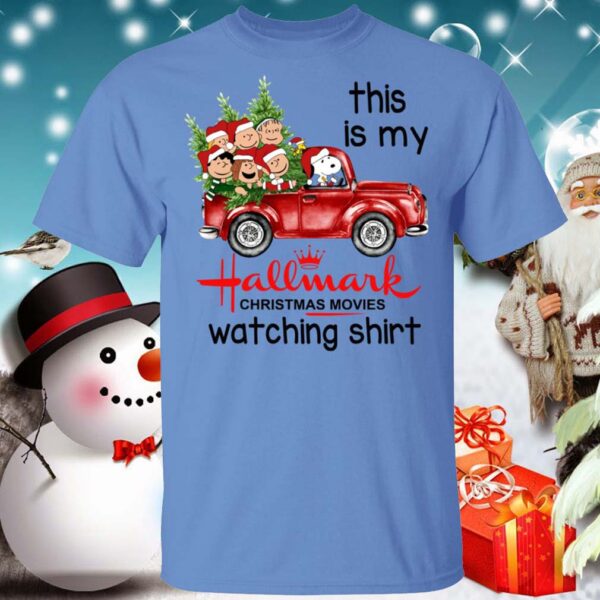 Snoopy This Is My Hallmark Christmas Movies Watching Shirt