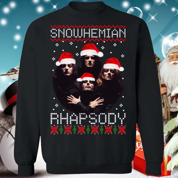 Snowhemian Rhapsody Queen Christmas Parody Shirt