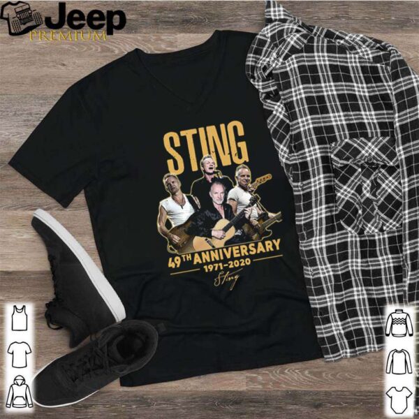 Sting 49th anniversary 1971 2020 signature