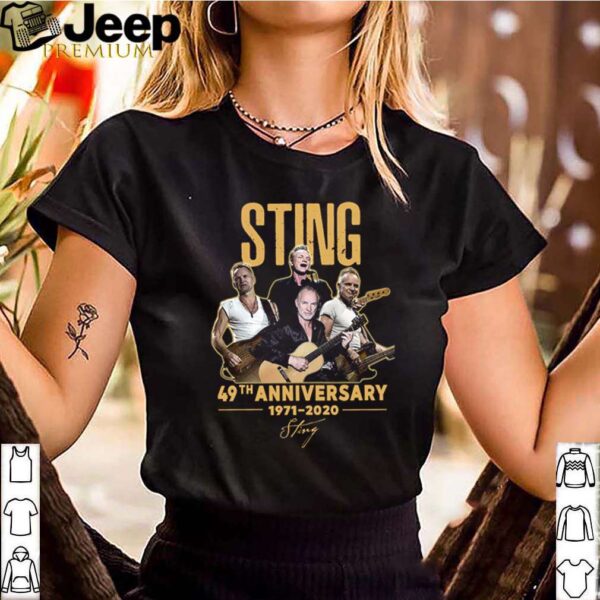 Sting 49th anniversary 1971 2020 signature