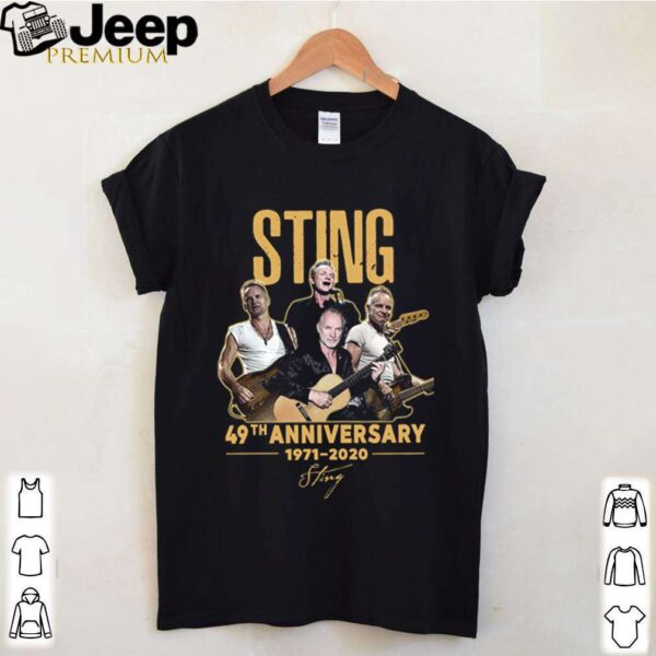 Sting 49th anniversary 1971 2020 signature