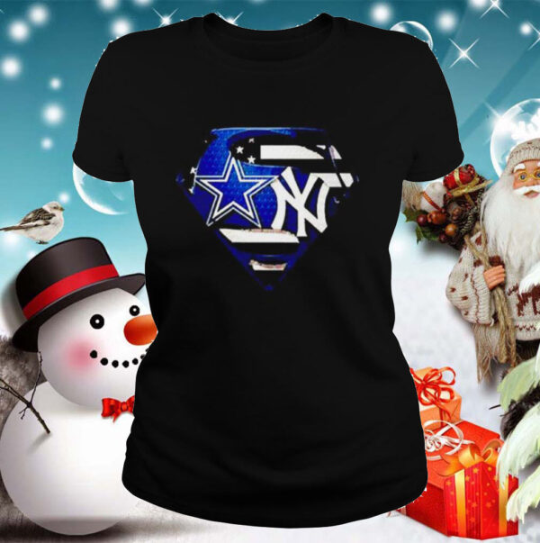 Superman Dallas Cowboys and New York Yankees shirt