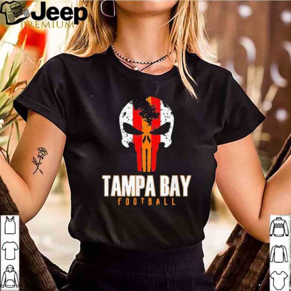 Tampa Bay Varsity Style Retro Football Skull Shirt