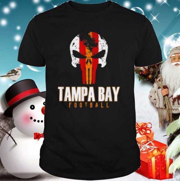 Tampa Bay Varsity Style Retro Football Skull shirts