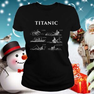 Titanic Sinking Gift Poster Vintage Memorabilia Movie tshirt