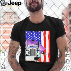 Trucker American Flag shirt