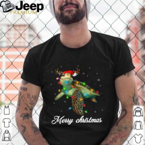 Turtle Light Merry Christmas shirt