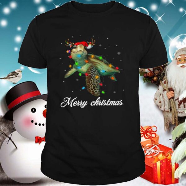 Turtle Light Merry Christmas shirt