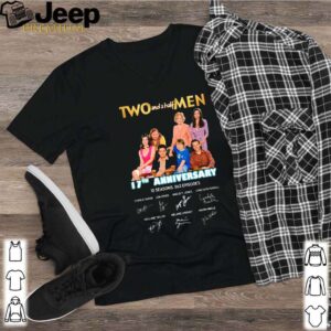 Two and a Half Men 17th anniversary characters signature shirt