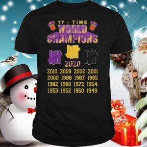 Undefeated Lakers 17 Time Champion shirt 2 Shirt, hoodie, sweater, long sleeve and tank top