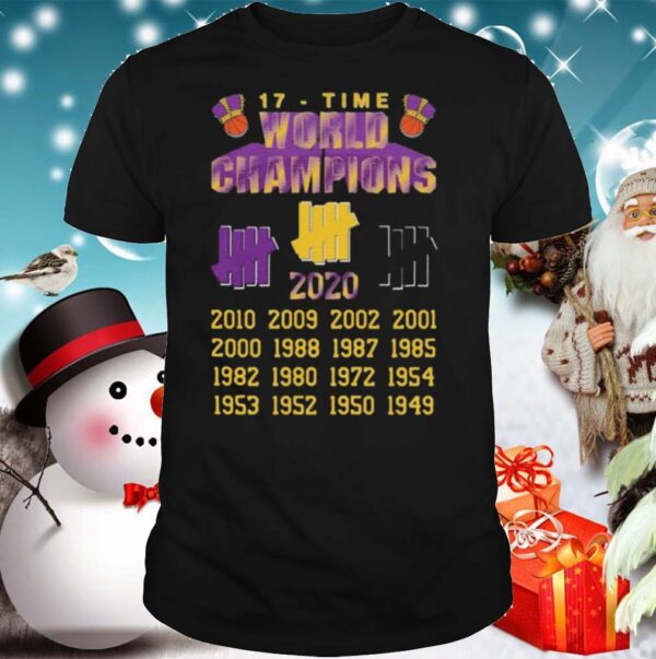 Undefeated Lakers 17 Time Champion shirt
